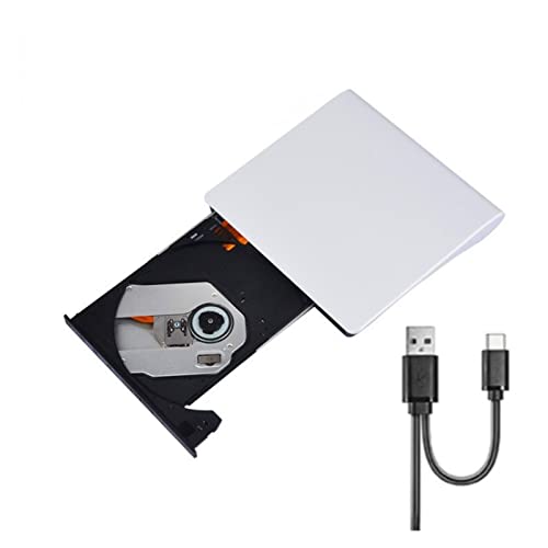 Unidad DVD externa USB 3.0 portátil blanca miniatura 1