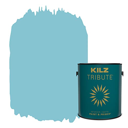 π§ 10 Best Paint for Pool For 2025 6 KILZ TRIBUTE Paint & Primer, Interior, Matte, Hawaiian Ocean, 1 Gallon