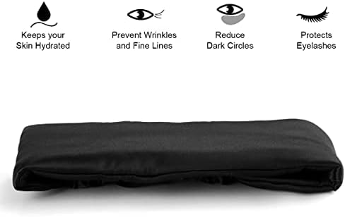 ALASKA BEAR Silk Sleep Headband for Women and Men, 100% Blackout Eye Mask Nose Wire & Wrap-Around Ears Without Velcro, Luxury Smooth Soft Eye Cover for Sleeping Cloud-Like Touch on Face
