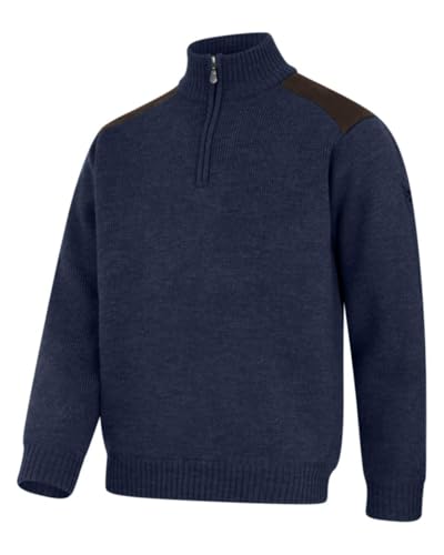 Hebrides II Zip Neck Windproof Pullover - Storm Blue Marl3