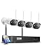 ZOSI Wireless Security Cameras System,H.265+ 8CH 1080P HD Network IP NVR with 1TB Hard Drive and 4pcs 2.0MP 1080P HD Wireless Weatherproof Indoor Outdoor IP Surveillance Cameras with 65ft Night Vision