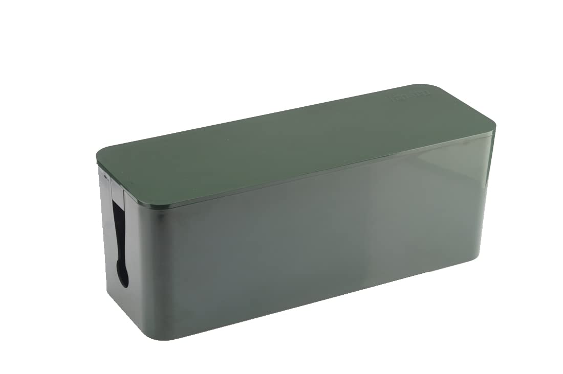 Tidy Up! Wire Bin (Military Green): Cable Organiser/Spike Buster Box/Desk Organiser/Hide Wires