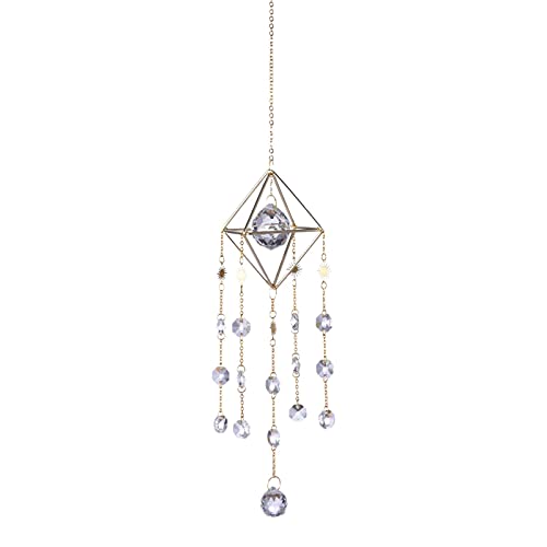 Tinello Sinos de vento de janela de cristal, ornamento de pendurar, apanhadores de sol, apanhadores