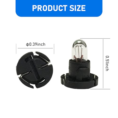 5 lámparas LED para tablero T4 14V 1.12W, base 10 mm miniatura 2
