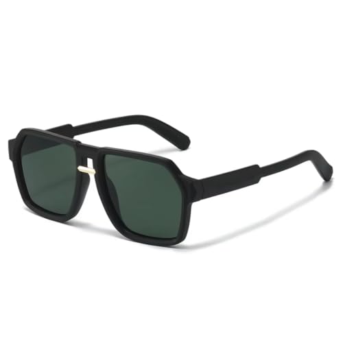 Lunettes de soleil double pont vintage contre la fatigue UV400