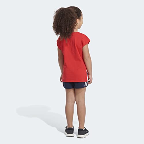 Image of adidas girls Graphic Tee & Gym Shorts T-shirt Set