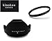 Produktbild kinokoo 58mm UV-Filter Kamera Objektiv Zubehör-Kit für Fuji X-T30 X-T20 X-T10 X-T3 X-E3 X-T2 X-E2 X-E1, UV-Schutzfilter + Fuji XF 18-55 mm 1: 2,8-4 R LM OIS-Kit für umschaltbare Gegenlichtblende(B)