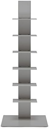 Sapiens Original Bookcase Sintesi H.38,2 inches (6 Shelves) Aluminium