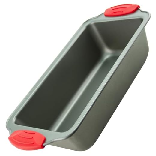Boxiki Kitchen Loaf Pan- Premium Non-Stick Steel 8.5-Inch Loaf Pan | Professional No-Stick Bakeware for Baking Banana Bread, Meatloaf, Pound Cake | 8.5” x 4.5” x 2.75”, with Silicone Handles