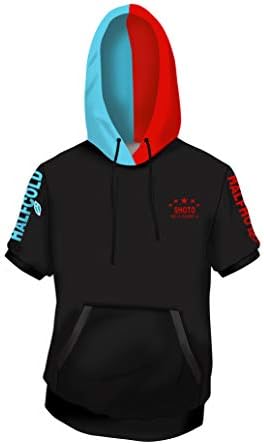 FANERR My Hero Academia Deku Hoodie T-Shirt Costume Cosplay Sweatshirt Pullover (L, Todoroki Shoto)
