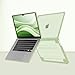 MOSISO Compatible with MacBook Air 15 inch Case 2025 2024 2023 Release M4 A3241 M3 A3114 M2 A2941, Anti-Cracking&Anti-Fingerprint Heavy Duty Hard Shell with TPU Bumper&Keyboard Cover, Sage Green