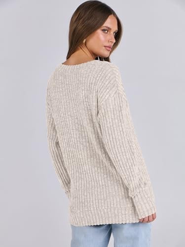 ANRABESS Long Sleeve Shirts for Women V Neck Casual Fall Tops Loose Fit Lightweight Sweaters Tunic Fashion 2025 Clothes - Image 6