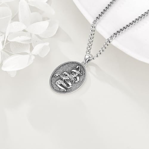 Jesus Kruzifix Anker Sterling Silber Jesus Kreuz Anker Anhänger, Kruzifix Seemann Motiv Jesus Kreuz Anhänger