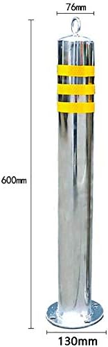 Reflective Security Bollard and Barrier Chain Set with Easy Install Hanging Ring - Durable, Weather-Resistant Safety Solution for Traffic Control and Outdoor Use