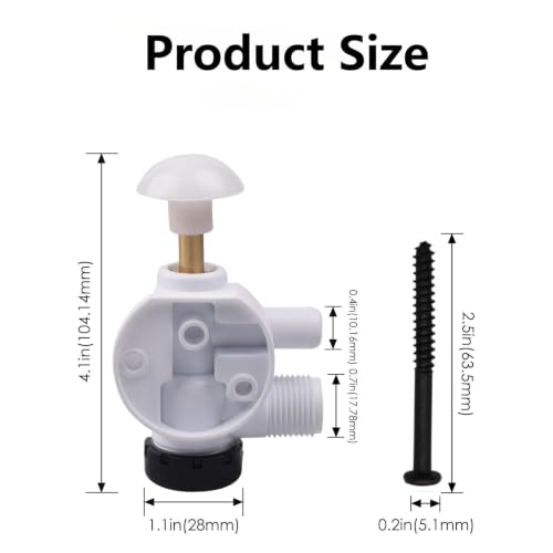 Image of 385314349 RV Toilet Water Valve Kit | Compatible with Camping vehicles /trailers,Dometic Sealand EcoVac Vacuflush Pedal Flush Toilets