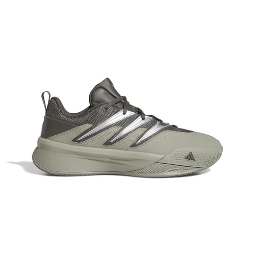 Suola in gomma adidas Lillard Dame Certified 2 Low Trainers, Scarpe da Basket Unisex-Adulto, Cinder/Silver Pebble/Silver Met, 44 EU