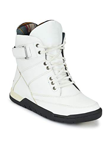 Image of Eego Italy Men's Premium High Top Boots (NR-6-White-11)