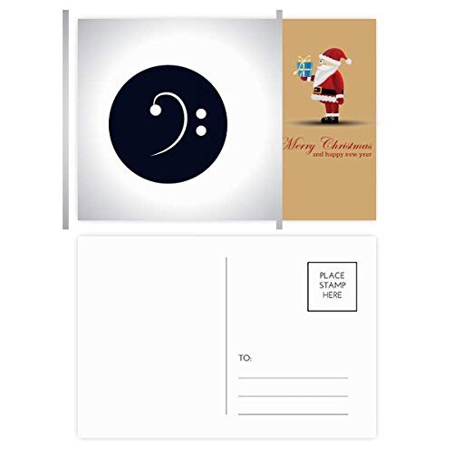 Cartes postales clé de basse pour remplacer les cartes de Noël banales par un Père Noël noir