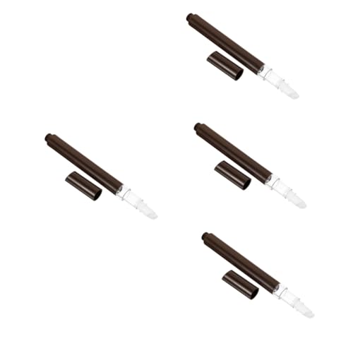 HAPINARY 4pcs 2ml Empty Nail Polish Bottle Lip Gloss Container Cuticle Oil Pen Reusable