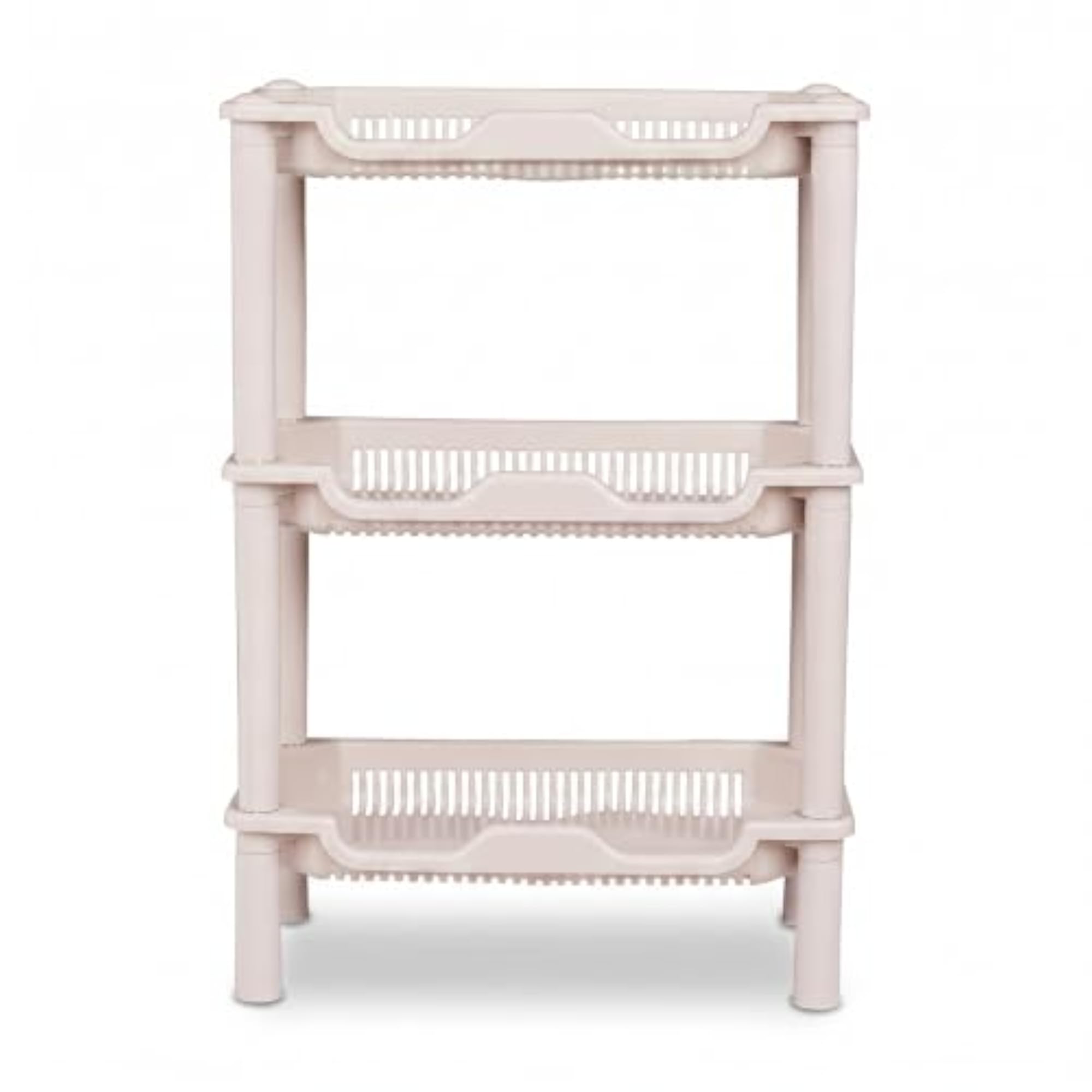 3-Layer Multipurpose Plastic Kitchen Storage Rack, Durable Shelf