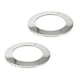 Tsnamay Wall Split Flange, Stainless Steel Round Escutcheon Plate for 3.97'/101mm Diameter Pipe, Pack of 2