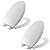 Bemis 1500EC Durable Wood Toilet Seat with Easy Clean Hinges, Elongated, White, 2-Pack
