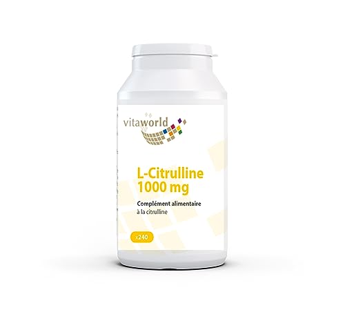 L-Citrulline 1000 mg fini la fatigue musculaire avec ces 240 comprimés biodisponibles