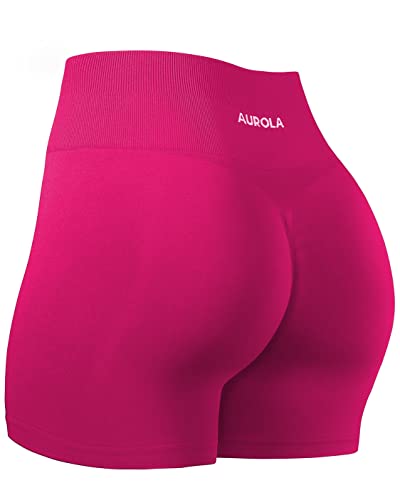 Image of AUROLA Dream Collection Women Workout Shorts High Waist Gym Shorts, Scrunch Butt Seamless Athletic Shorts