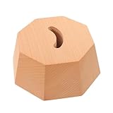 CONGARTENO Soporte para Calzador de Madera Natural, Base Octogonal de Haya para Entrada y Armario, Soporte Estable Antideslizante para Calzadores, Organizador Práctico para Hogar y Oficina