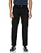 Amazon Essentials Men's Classic-Fit Wrinkle-Resistant Flat-Front Chino Trouser (Available in Big and Tall), Black, 34W / 32L