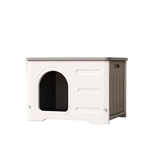 猫ハウス ペットハウス 防水 大容量 屋外用キャットベッド オールシーズン対応/環境に優しい/無毒無臭 取り外し可能なデザインの猫屋/日差しと雨を防ぐ (A)