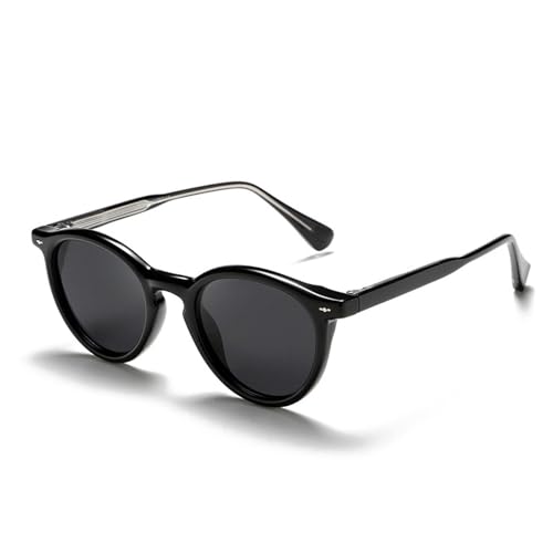 Lunettes de soleil polarisées rondes pour homme et femme protection UV400 classique vintage