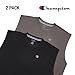 Champion Big and Tall Sleeveless Shirt for Men – 2 Pack Performance Muscle Shirt Black/Charcoal