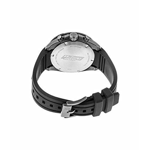 Titan Chronograph Blue Dial Silicone Strap Watch for Men-NS90115KP03 - Image 4