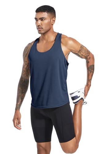 Boyzn Men's 1, 3 or 5 Pack Y-Back Workout Tank Tops, Athletic Muscle Gym Tank Tops, Fitness Bodybuilding Sleeveless T-Shirts4