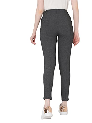 Image of VERO MODA Solid Viscose Nylon Regular Fit Womens Casual Pants (S22VM10272871-P)