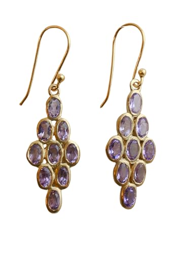 Boucles d'oreilles améthyste argent et or pour sublimer vos tenues de soirée