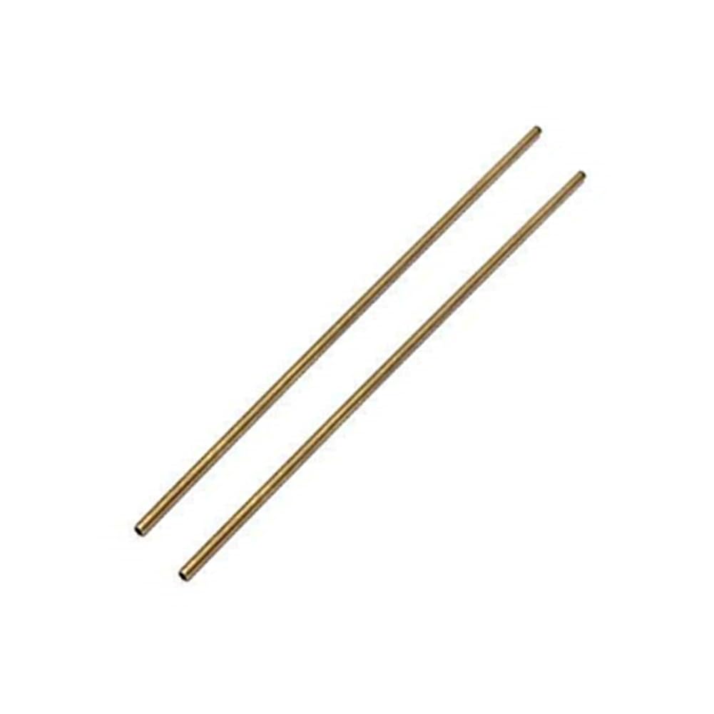EsportsMJJ Okrągłe mosiężne rurki o średnicy wewnętrznej 2-6 mm do modeli budownictwa, rzemiosła 300 mm długa rura mosiężna (4 x 2 mm-2 szt.)