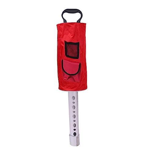 GANAZONO Golf Ball Picker Gadget Bag Sucker Cart Machine Tubes Pickleball Golf Ball Sleeve Balls Grabber Golfs Tool Ball Retriever Tube Durable Ball Picker for Golfs Nylon Red