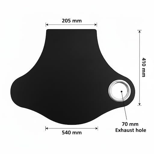Image of Bike Rear Mudflap Customized Universal Mud Flap with Silencer Hole Compatible