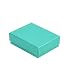100 pcs Teal Blue Cotton Filled Jewelry Gift Boxes 3x2