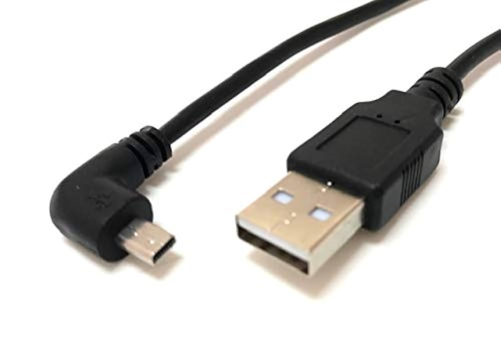 Amazon | Access 【 L型 150cm 】USB ミニ8ピン平型 ケーブル