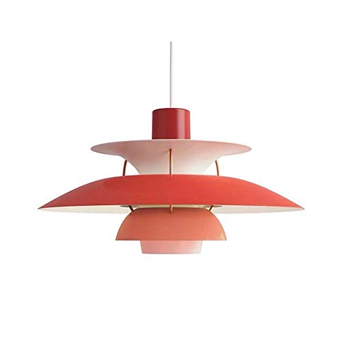 JMWYH American Danish Style Multilayer Metal Chandelier Indoor Pendant Lamp - Colorful Lampshade Hanging Lamp Ceiling Lighting Accessories E27