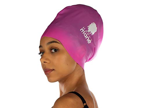 Happy Mane Silicone Swim Cap for Braids and Dreadlocks - Keeps Your Hair