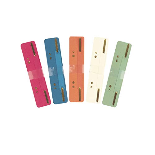 Herlitz 8767600 Heftstreifen Karton 3,4 x 15 cm, 10 Stück, farbig sortiert
