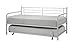 DHP Metal Trundle for Daybed Frame, FIts Twin Size, White