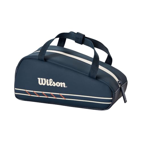 Wilson Bolsa de Tenis Mini Tour Roland-Garros 2025, con un Diseño Elegante, Fácil de Transportar, con Almacenamiento Flexible y un Atractivo Estiloso. Color: Azul Marino Oscuro