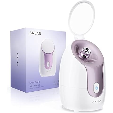 Gesichtssauna Gesichtsdampfer,Nano Ionic Facial Steamer 20 Minuten Dampfzeit 145 ml Großer Wassertank Gesicht Dampfgerät Luftbefeuchter Porenreiniger Gerät thumbnail