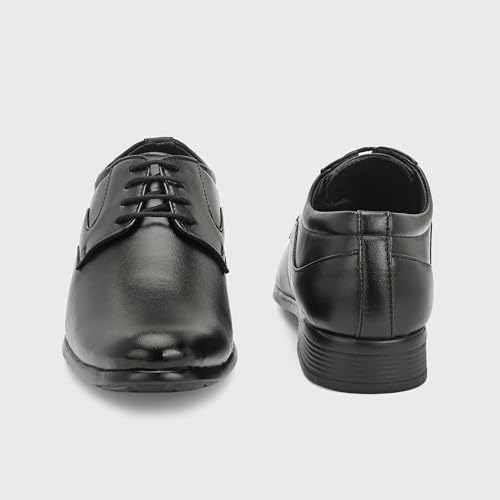 Image of Centrino Formal Shoes for Men | Lightweight Comfortable Office Shoes for Man Stylish | Cushioned Insole Lace-Up Shoes for Men | Durable TPR Sole | Trendy Classic Design Footwear for Men (8115)