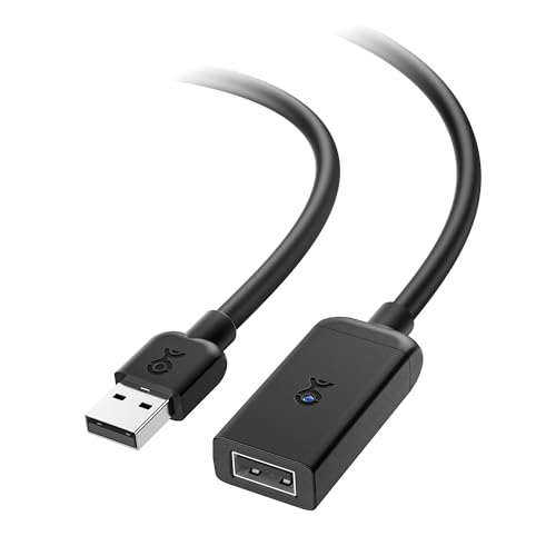 Cable Matters Active USB Extension Cable 16.4 ft / 5m (Active USB Extender Cable) for Webcam Oculus Sensor HTC Vive Link Box Xbox Kinect PlayStation Camera and More